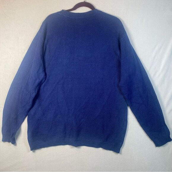 The Territory Ahead Blue Long Sleeve Knit Cotton Blend Sweater Size Large - Picture 2 of 9